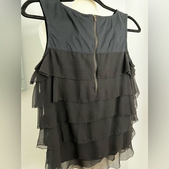 NWT Kas Designs raw hem ruffle top size small - Picture 5 of 7